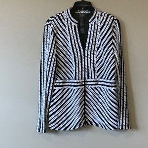 Chicos Travelers Collection. Polka dots with stripes.